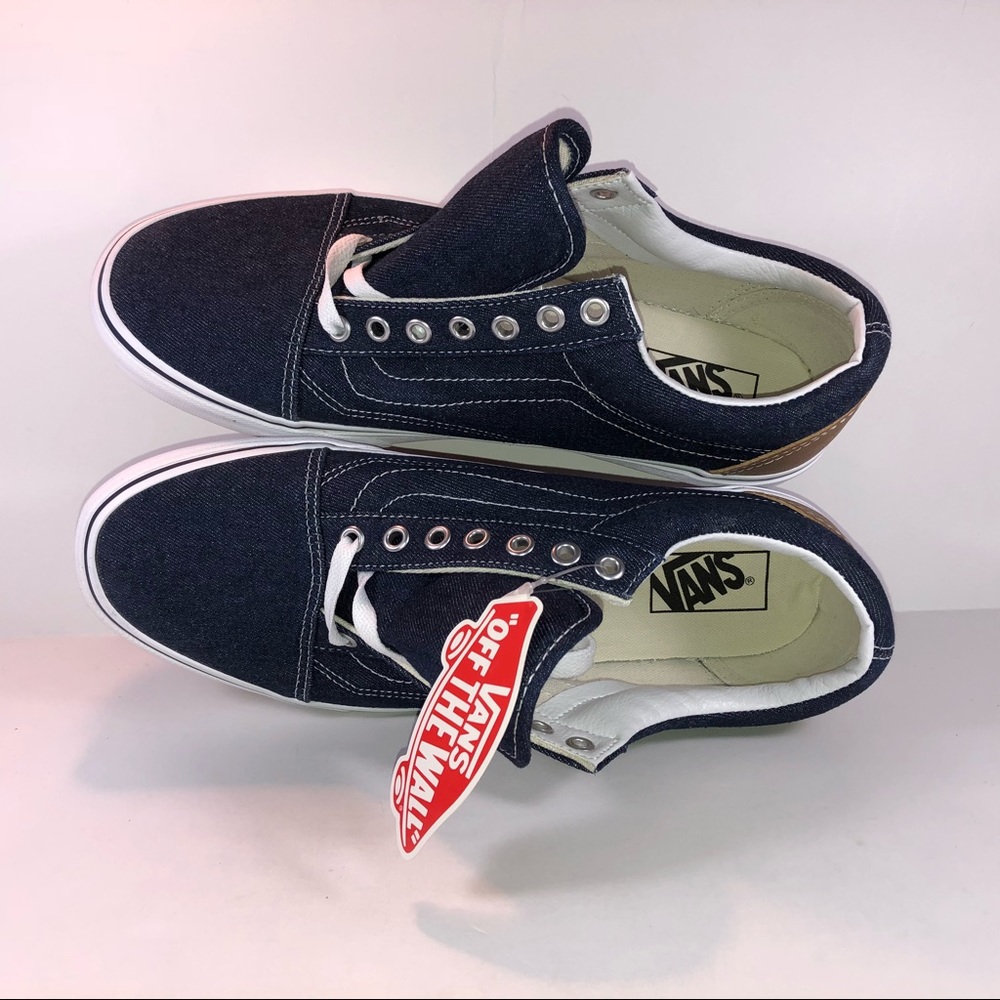 Vans Old Skool Denim C & L Blue & White Sneakers - Picture 7 of 7
